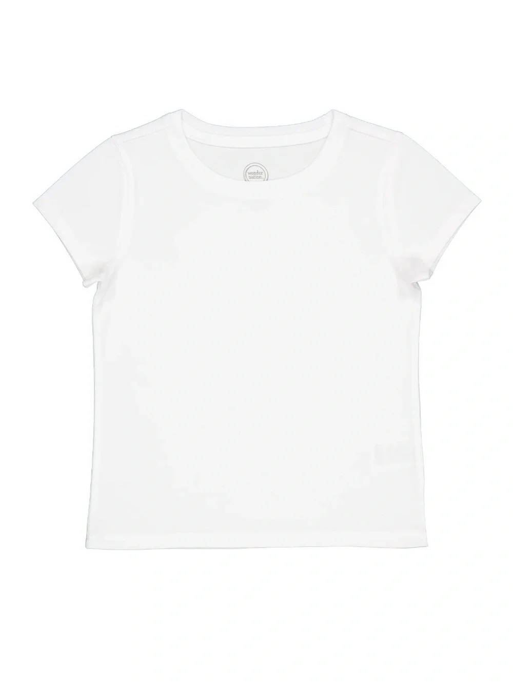 Kids White Short Sleeve Tee - Classic Crew Neck